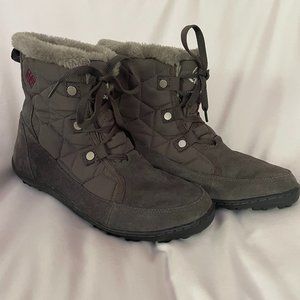 Columbia Gray 200 g OMNI-HEAT Waterproof Winter Boots